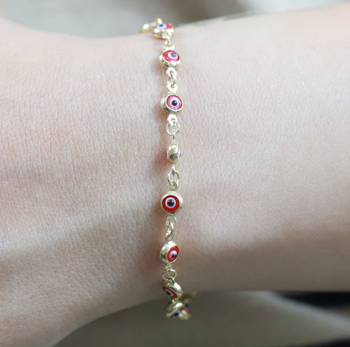Pulsera de Ojo Turco Rojo