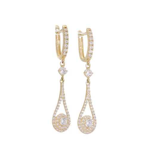 Aretes Gota Brillantes