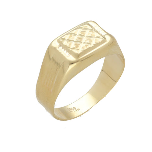 Anillo para Caballero Elegancia Dorada