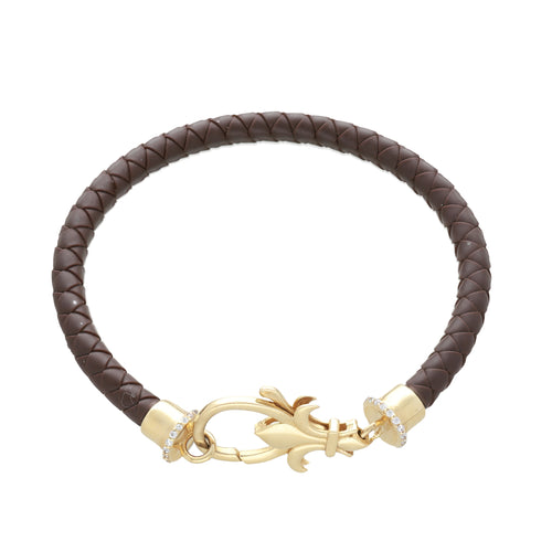 Pulsera para Caballero Cuero Café