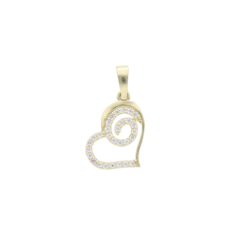 Dije Corazón con Espiral