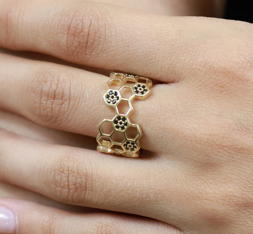 Anillo panal de abeja
