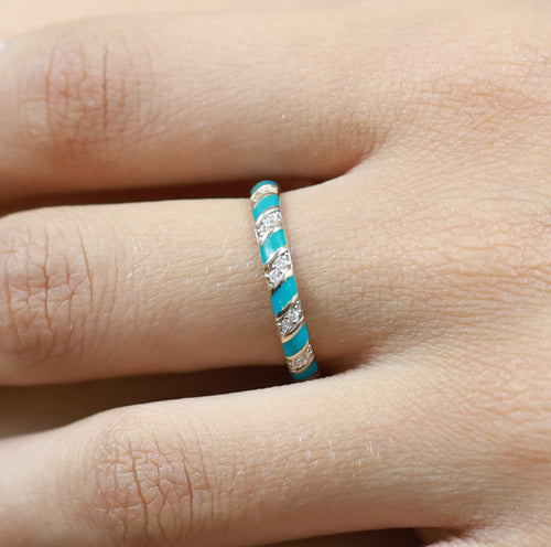 Anillo Caramelo Turquesa