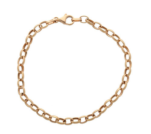 Pulsera Eslabones Ovalador Rosa