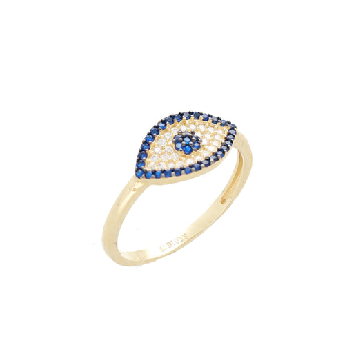 Anillo Ojo Turco Azul