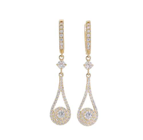 Aretes Gota Brillantes