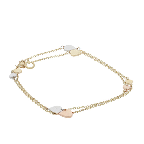 Pulsera Doble Corazones