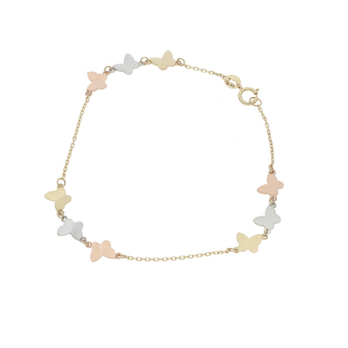 Pulsera Mariposas 3 Tonos
