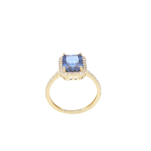 ANILLO DE COMPROMISO AZUL REAL