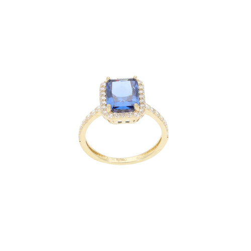 ANILLO DE COMPROMISO AZUL REAL