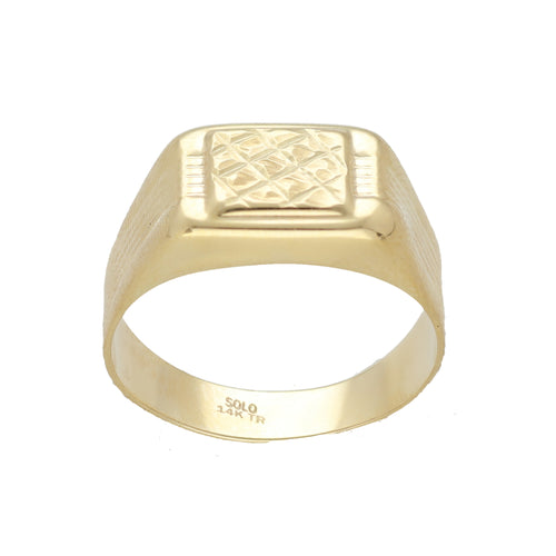 Anillo para Caballero Elegancia Dorada