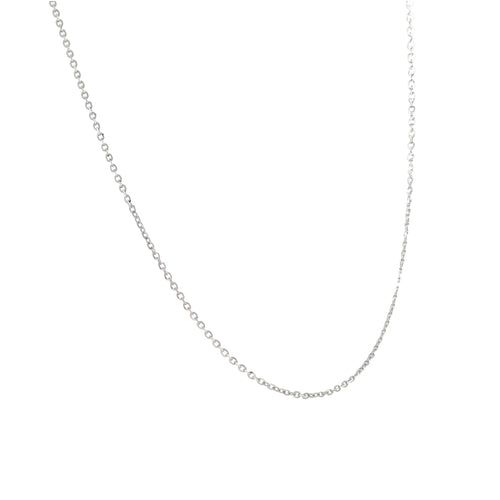 Cadena oro blanco 10k