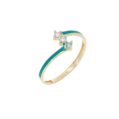 Anillo Esmaltado Turquesa
