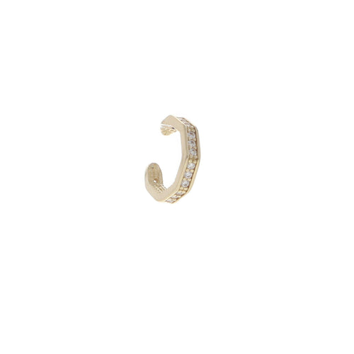 Arete Earcjacket de Oro de 14k con Circonias - Alnur Joyería