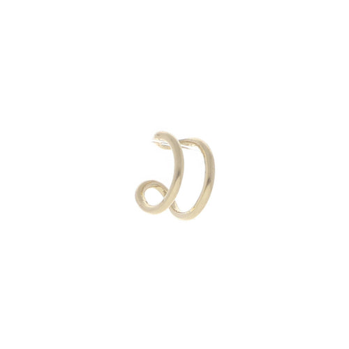 Arete Earcjacket Doble Tubo de Oro de 14k - Alnur Joyería