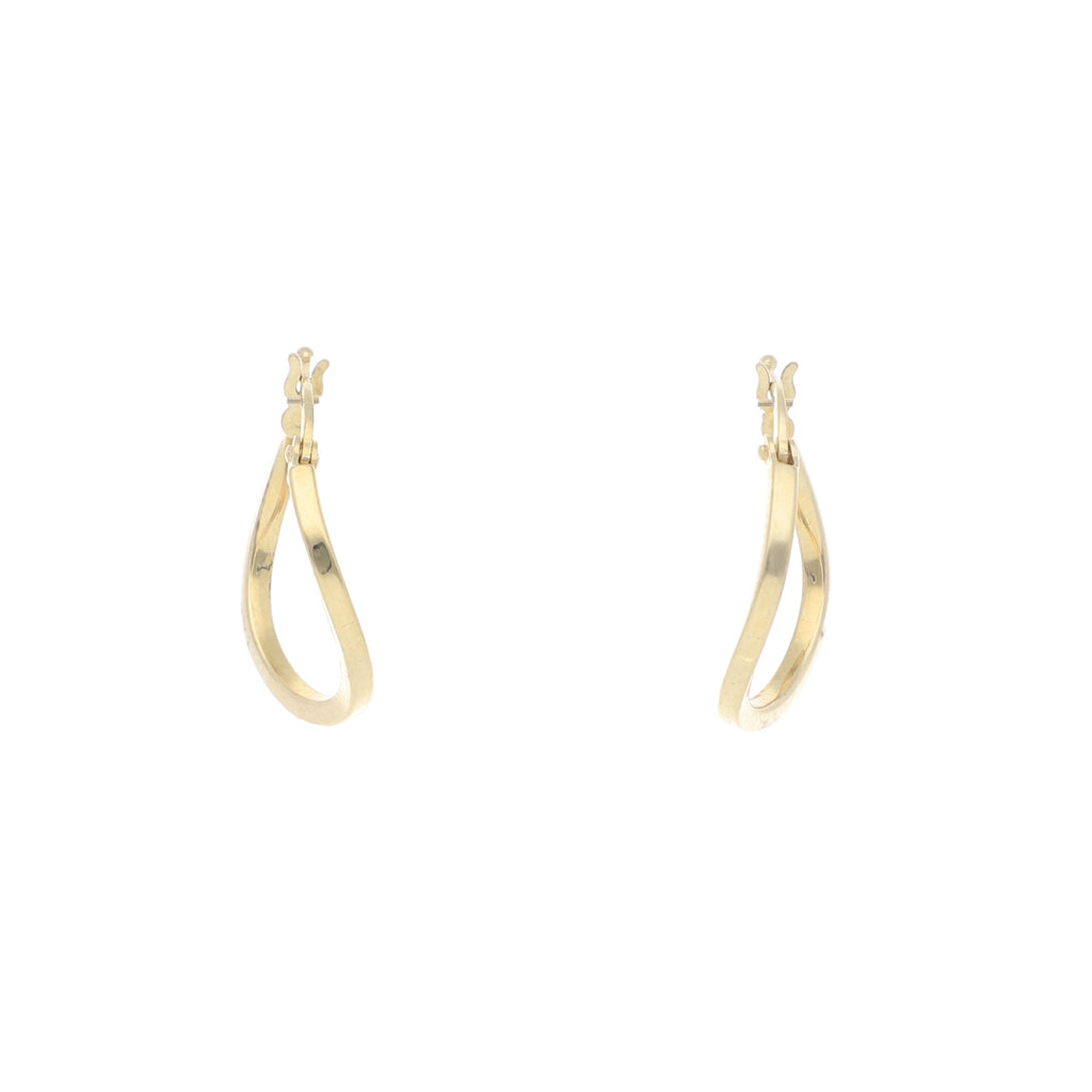 Arracadas Onduladas de Oro de 14k