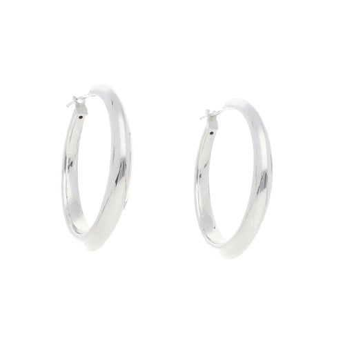 Arracadas de Oro Blanco de 14k
