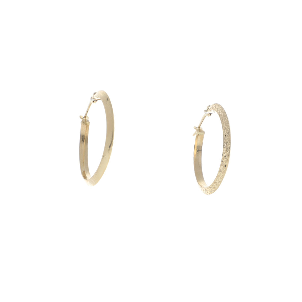 Arracadas de Oro de 14k Diamantadas