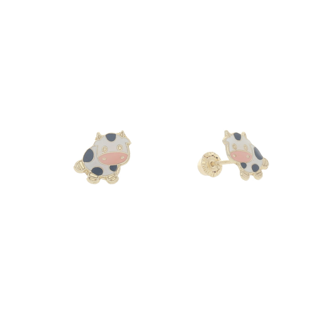 Broqueles de Vaquita de Oro de 14k