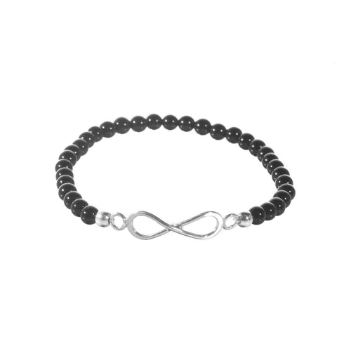 Pulsera de Ónix con Infinito