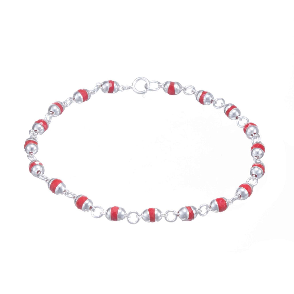 Pulsera de Piedras con Ojo de Gato Rojo