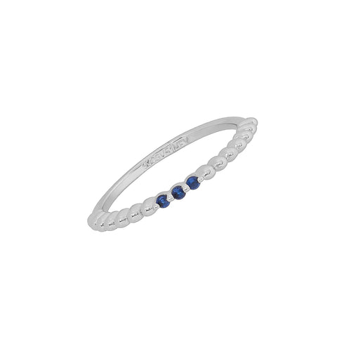 Anillo Bolitas Azul