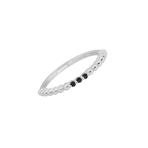 Anillo Bolitas Negro