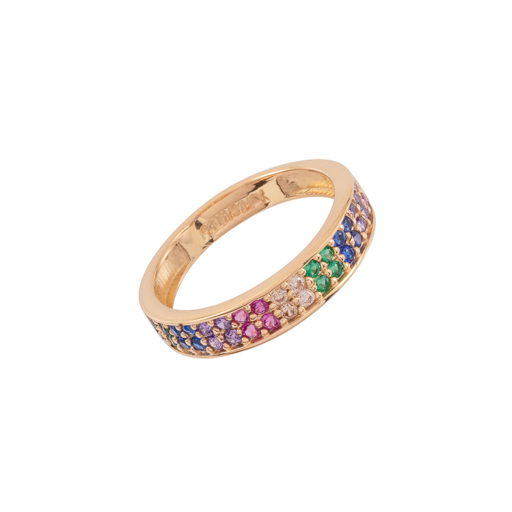 Anillo Churumbela Doble Arcoiris