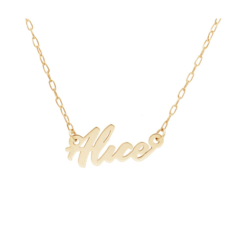 Nombre Personalizado de Oro de 14k