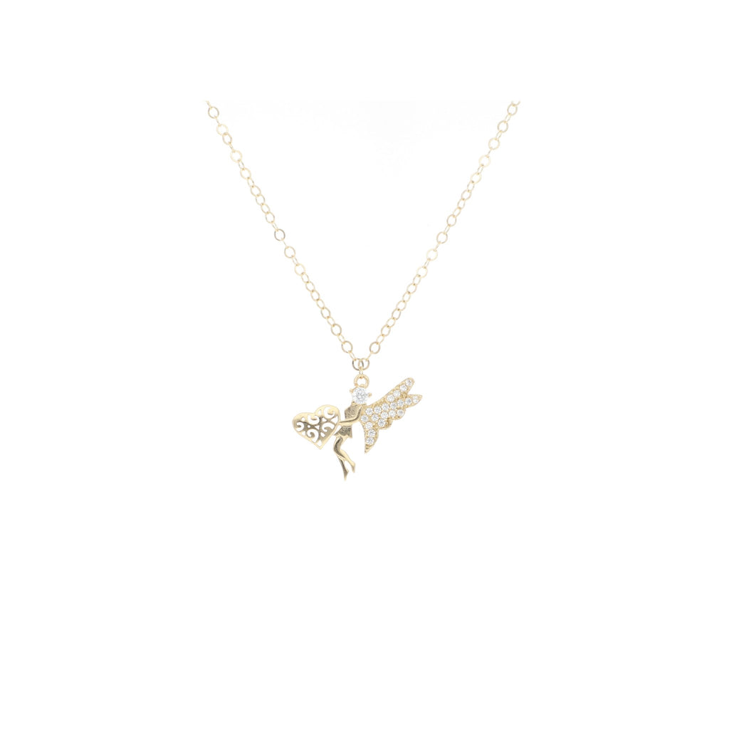 Gargantilla de Hada de Oro de 14k con Circonias - Alnur Joyería