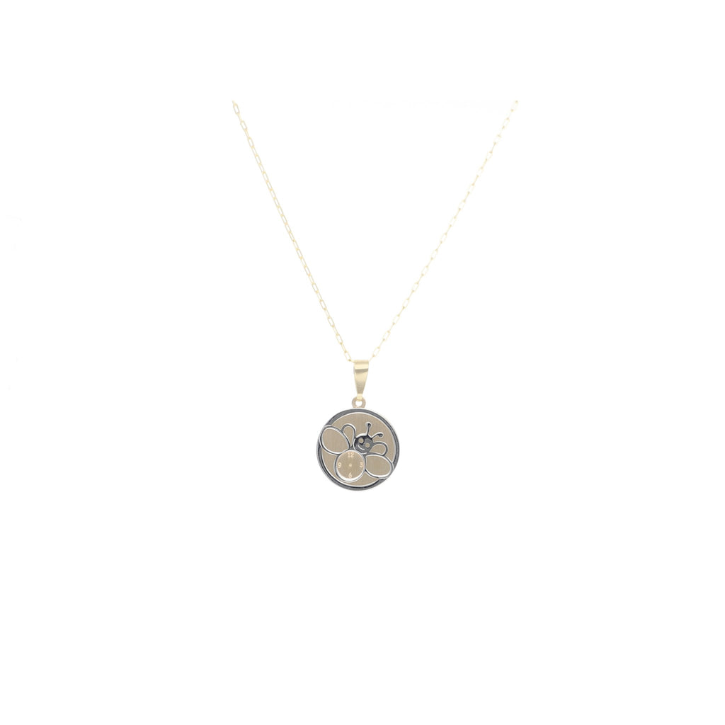 Gargantilla de Reloj de Abeja de Oro de 14k - Alnur Joyería