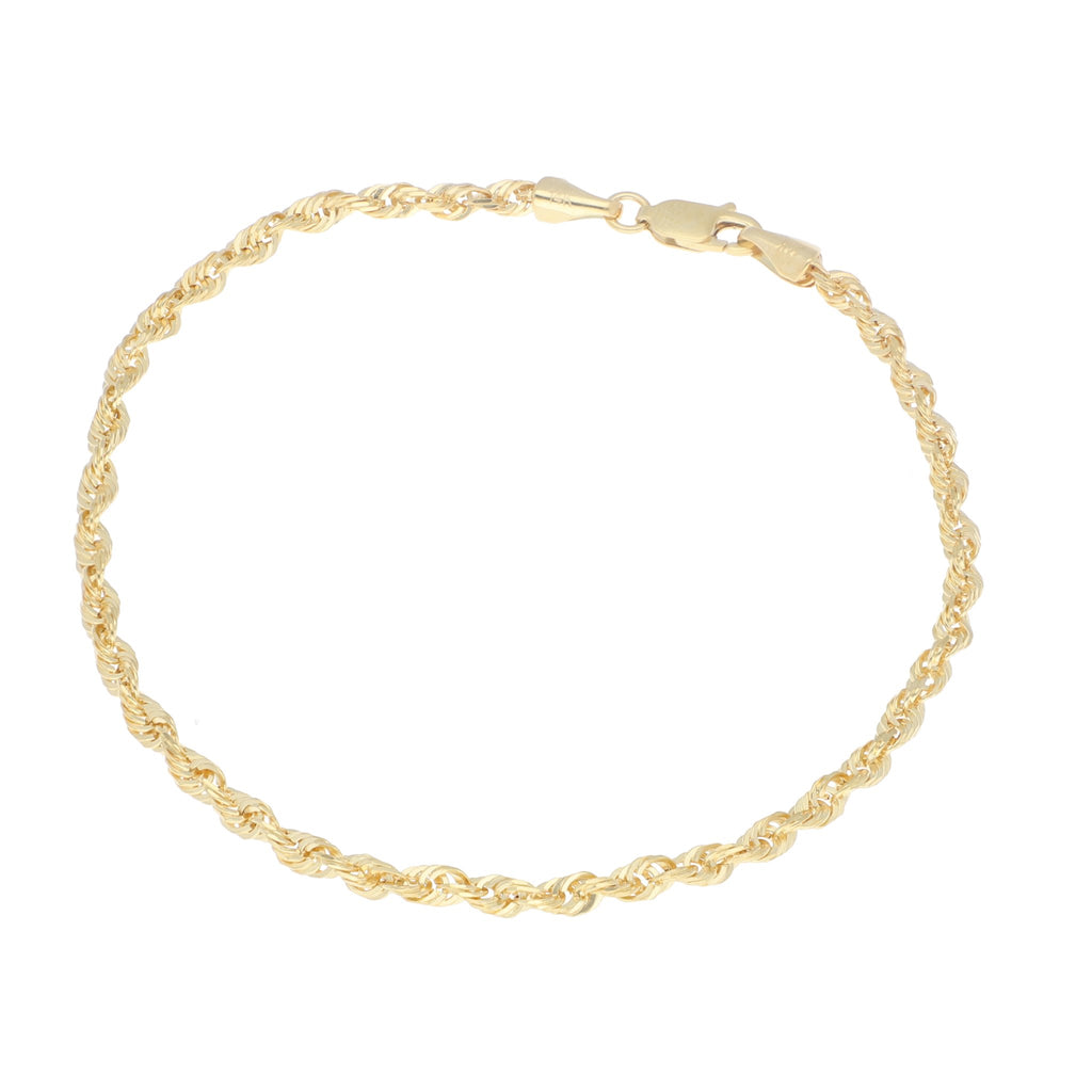 Pulsera Torzal Gruesa de Oro de 14k - Alnur Joyería