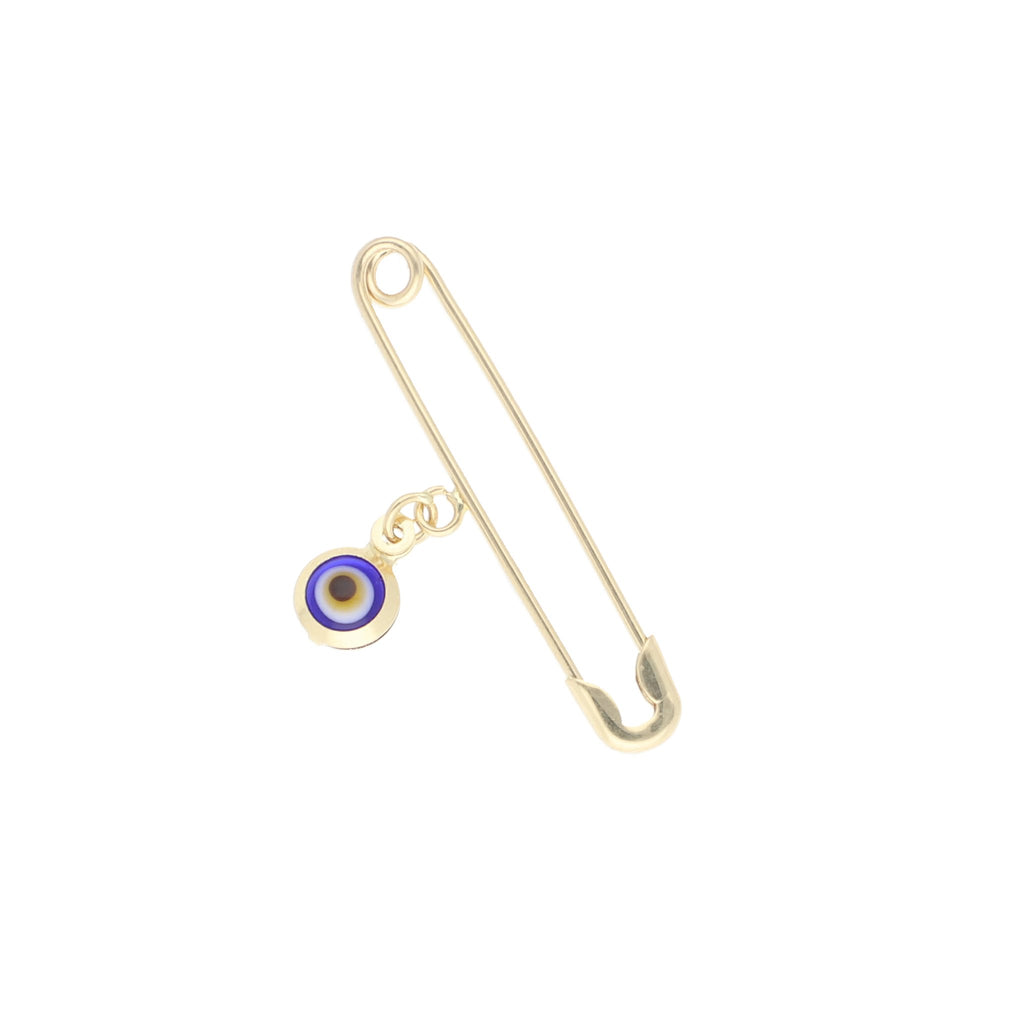 Broche de Bebe de Oro de 14k con Ojo