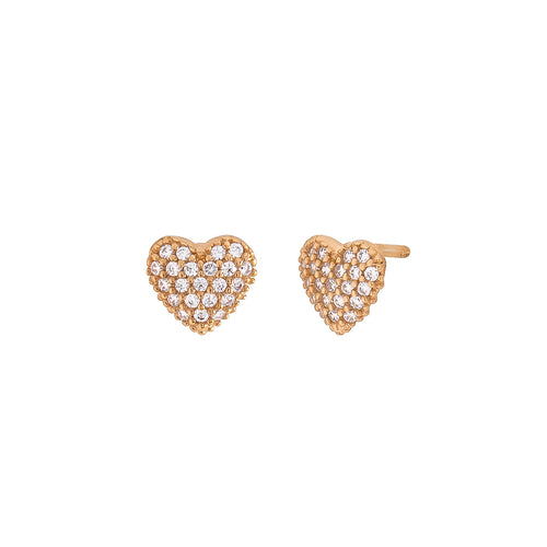 Broquel Corazón Mini Dorado