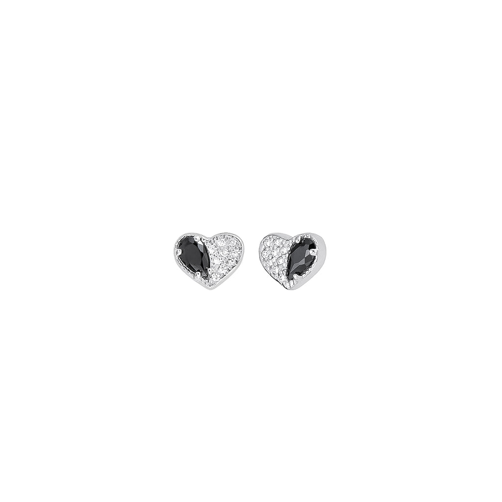 Broquel Corazon Bicolor Negro