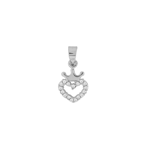 Dije Corazón con Corona Mini