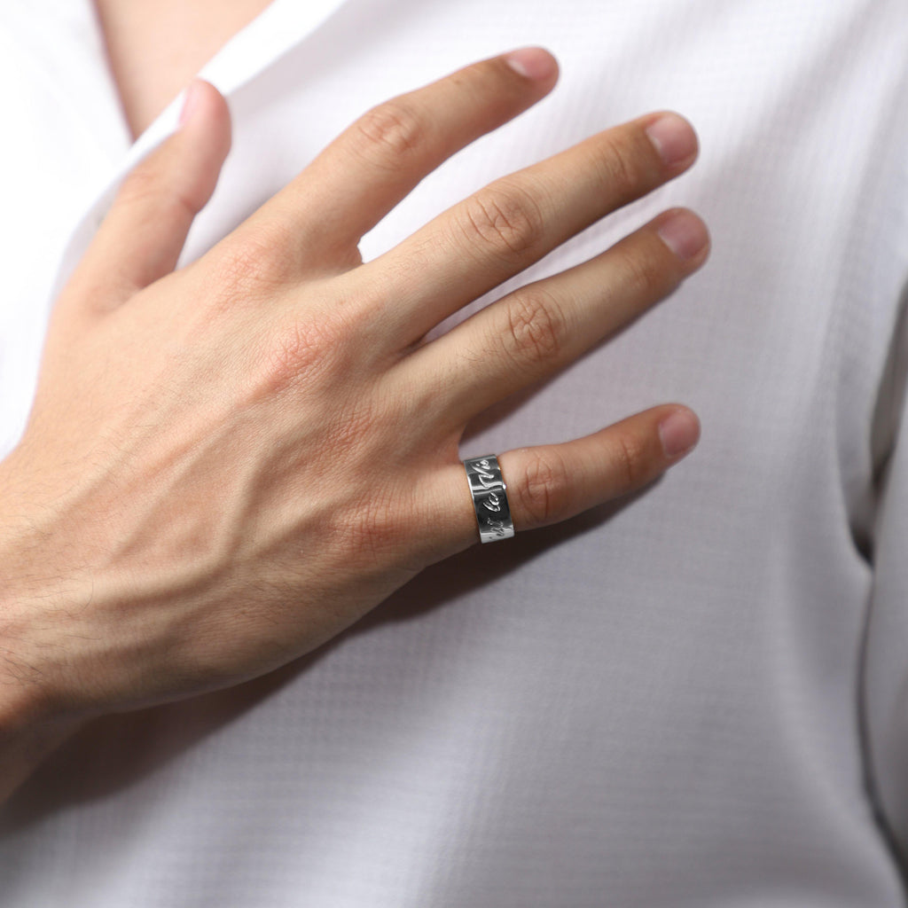 Anillo C'est la Vie (Asi es la Vida) de Plata con Baño de Rodio - Alnur Joyería