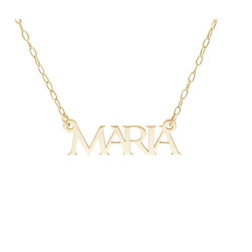 Nombre Personalizado de Oro de 14k