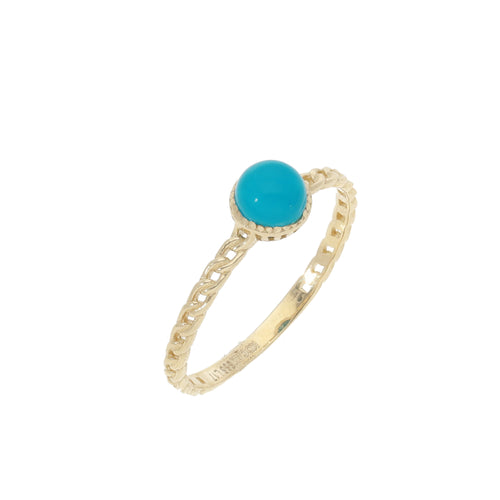 Anillo Trenzado Turquesa