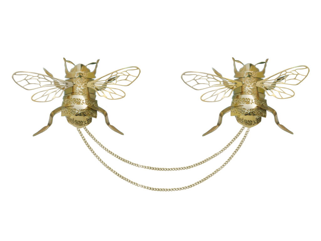 Prendedor de Abeja doble