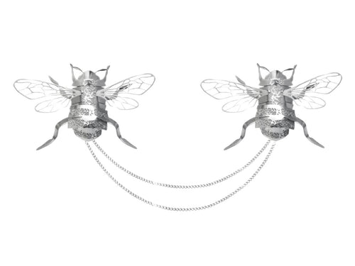 Prendedor de Abeja doble