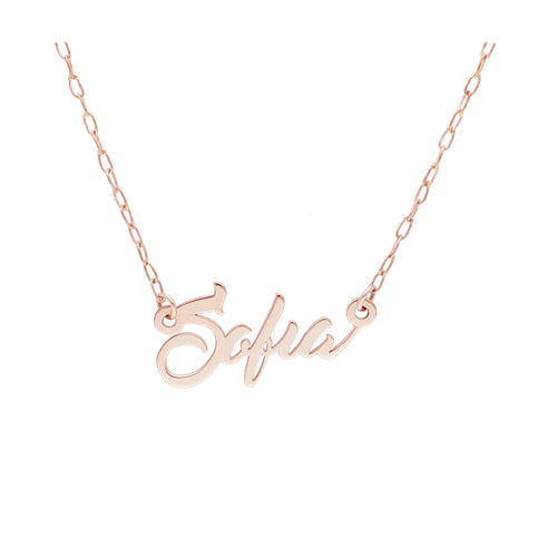 Nombre Personalizado de Oro de 14k