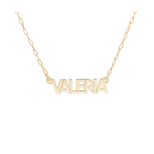 Nombre Personalizado de Oro de 14k