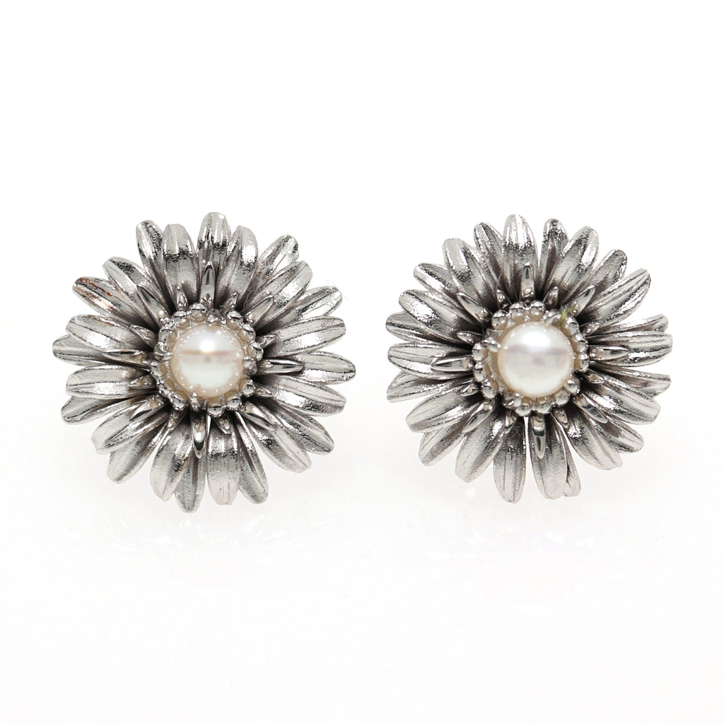 Broqueles Amore Primor de Plata con Perlas
